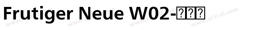 Frutiger Neue W02字体转换